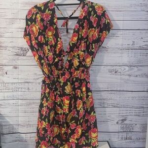 Victoria’s Secret Silk Floral Beach Cover Up